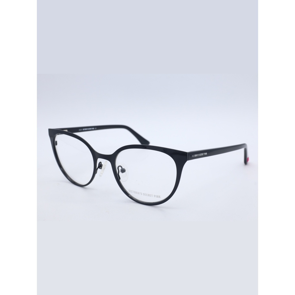 Victoria's Secret Pink PK5012 Black 001 Cat Eye Metal Eyeglasses Frame 51-20-140